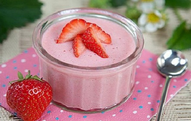 Mousse Fit de Morango